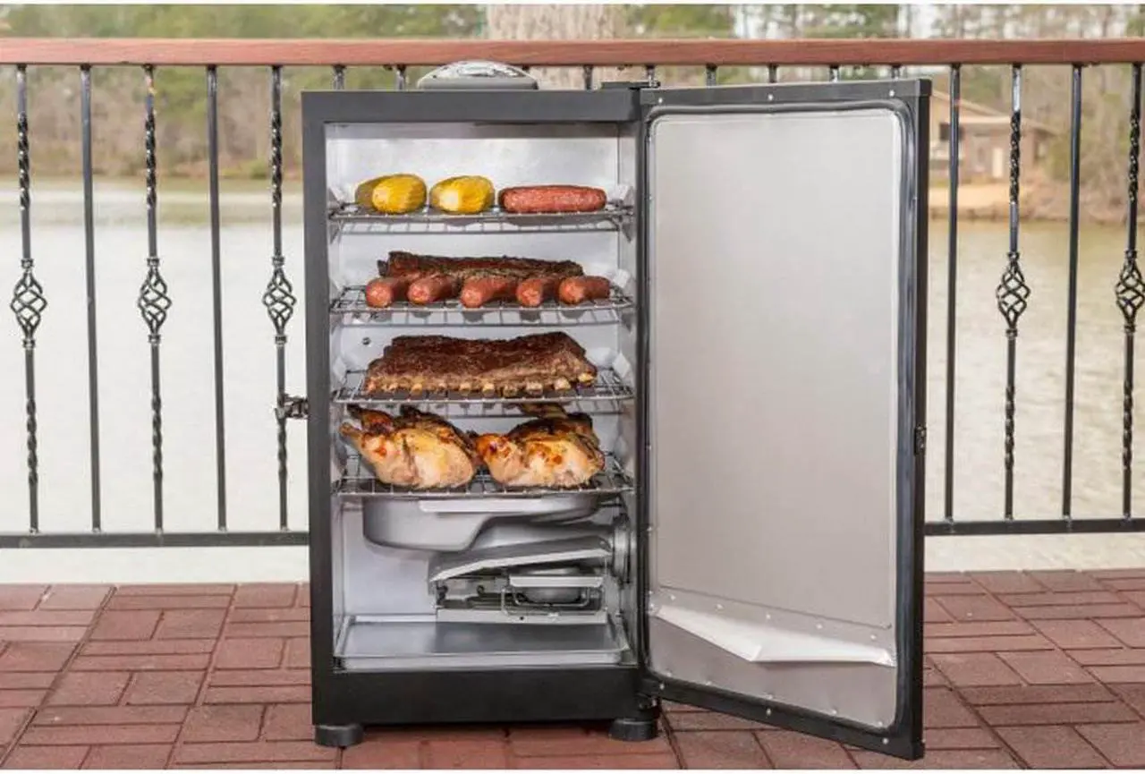 Alt view image 4 of 5 - Masterbuilt Outdoor Barbecue 30" Digital Electric BBQ Meat Smoker Grill, Black