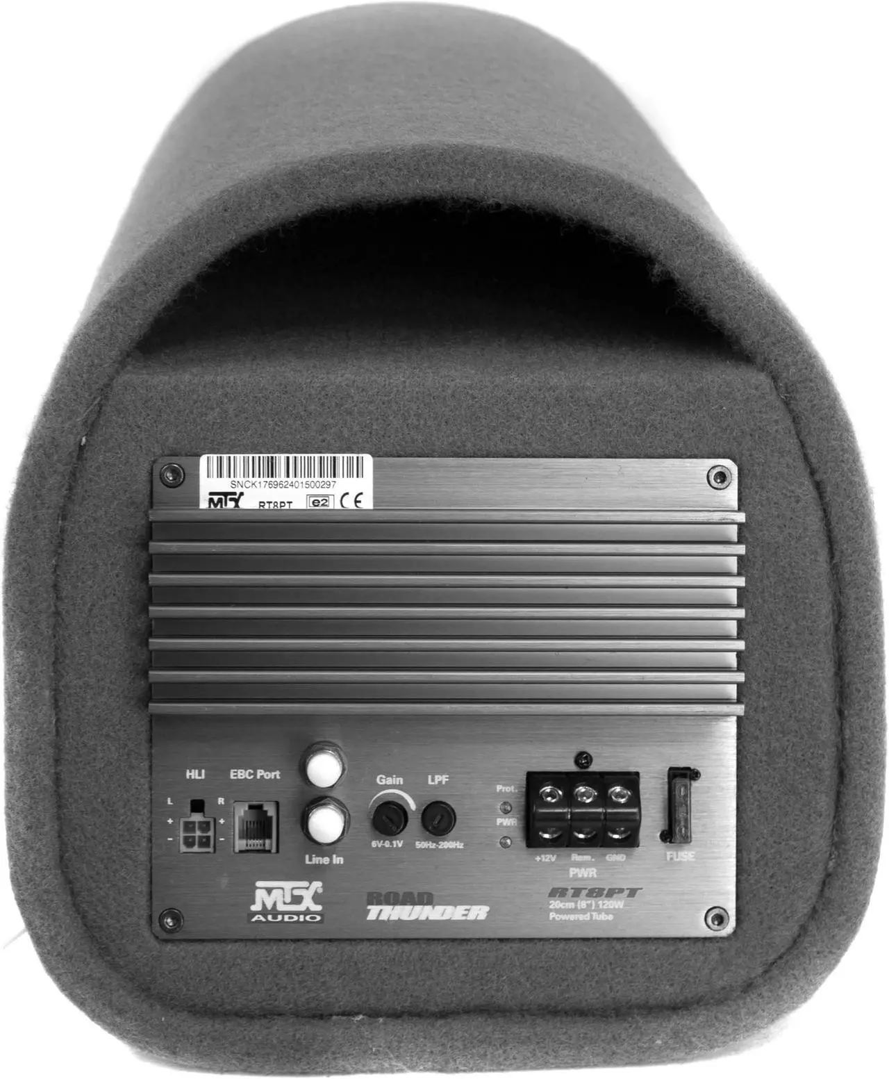 Alt view image 4 of 16 - MTX AUDIO RT8PT 8" 240W Car Loaded Subwoofer Enclosure Amplified Tube Box Vented