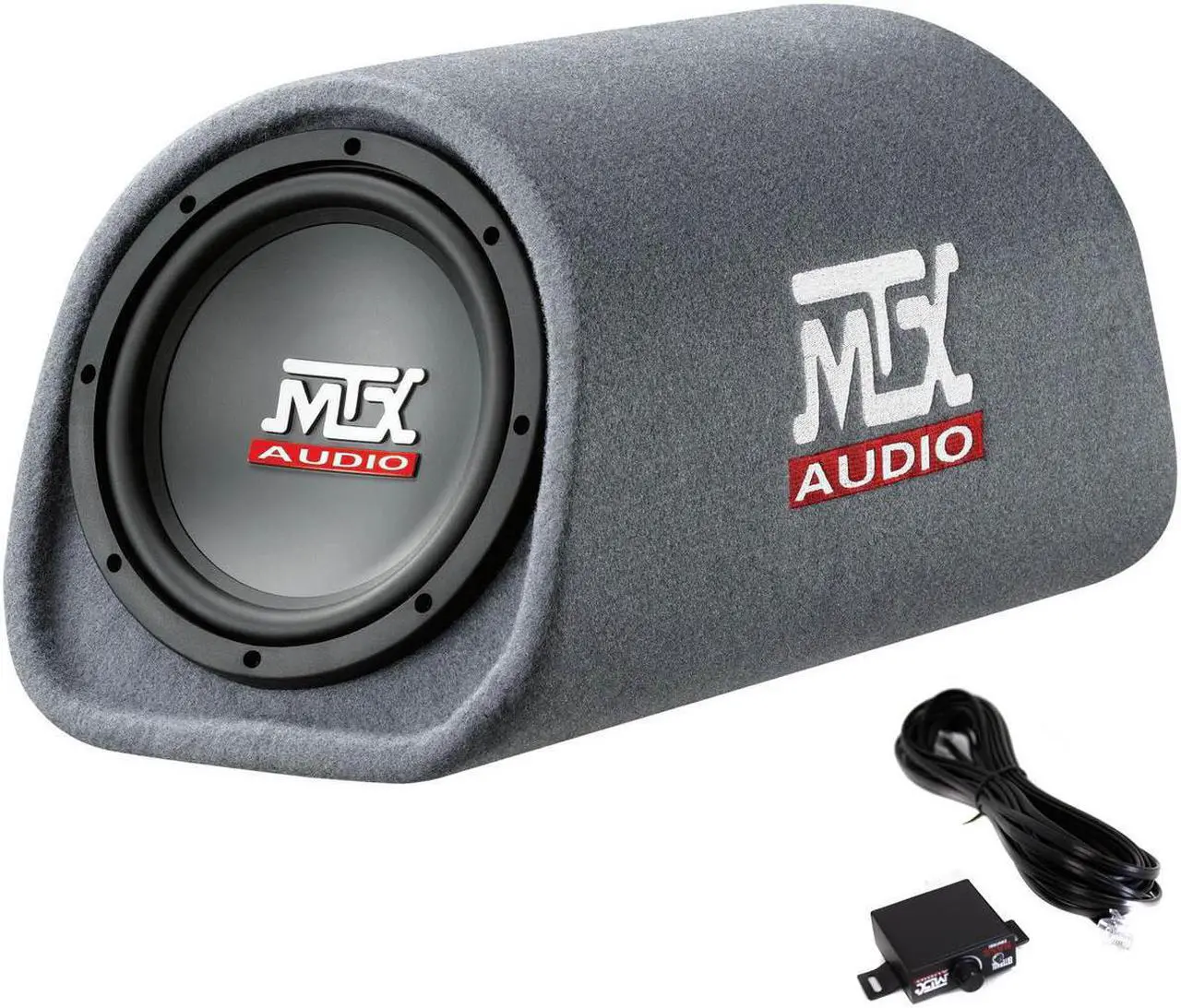 Main image of MTX AUDIO RT8PT 8" 240W Car Loaded Subwoofer Enclosure Amplified Tube Box Vented