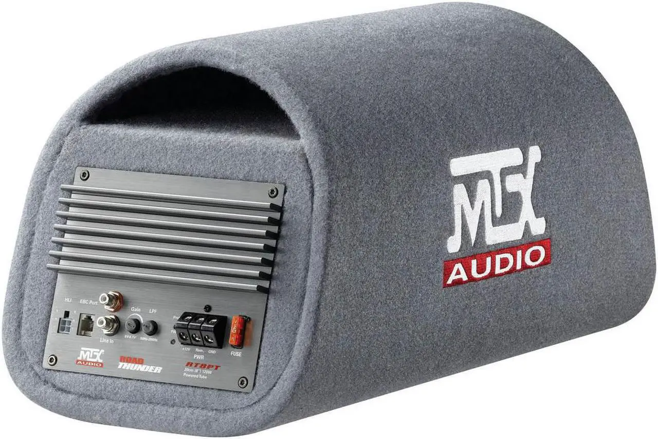 Alt view image 3 of 16 - MTX AUDIO RT8PT 8" 240W Car Loaded Subwoofer Enclosure Amplified Tube Box Vented