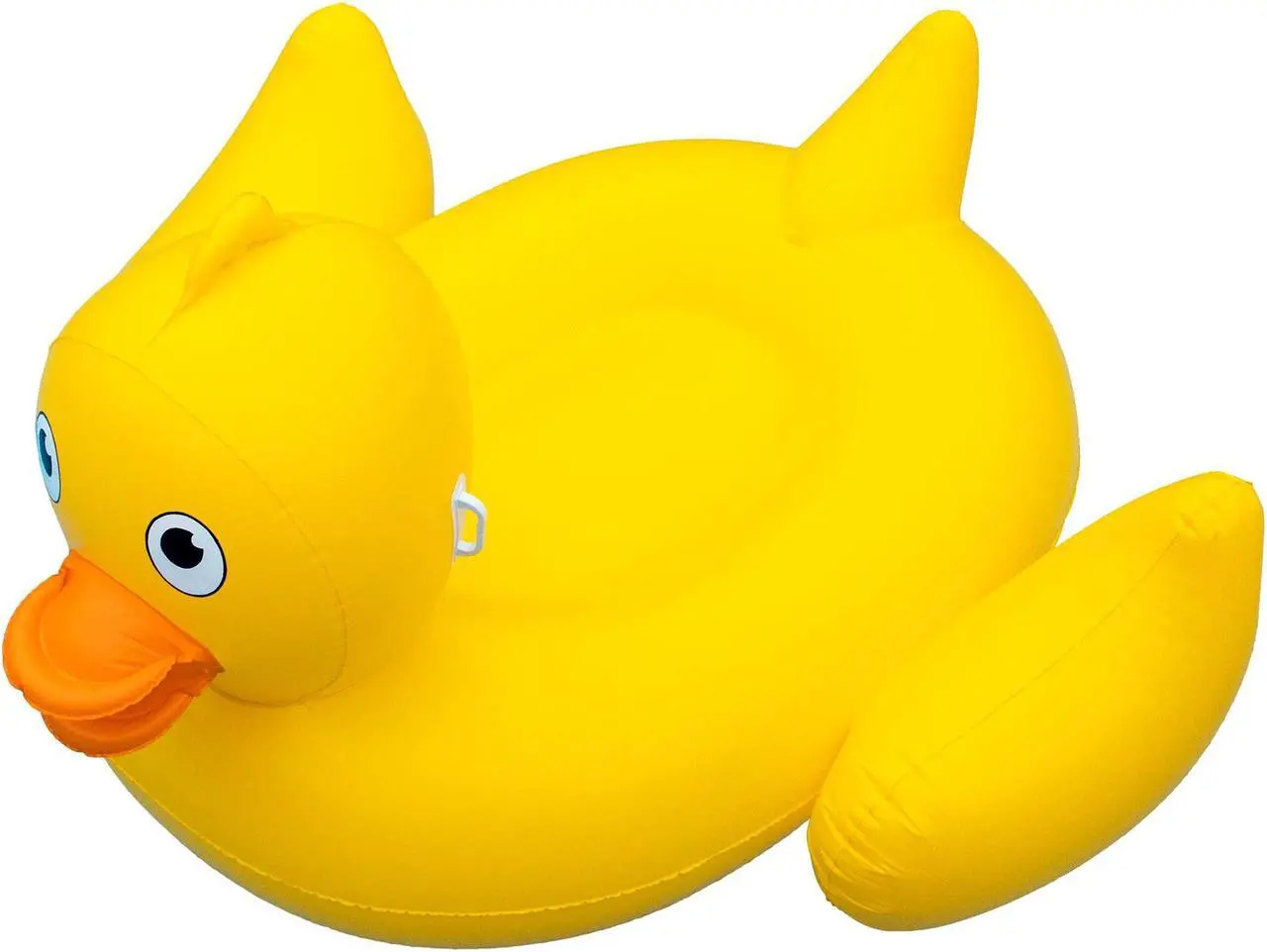 Alt view image 3 of 6 - Swimline Inflatable Giant Lucky Rubber Ducky Ride On Swimming Pool or Lake Float