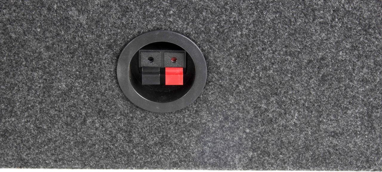 Alt view image 6 of 8 - Qpower QTW12S *Tw12* Empty Split Woofer Box Angle 12";