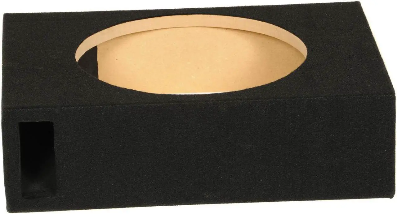 Alt view image 4 of 7 - QPower SHALLOW110 Single 10 Inch Vented Shallow Subwoofer Sub Box Enclosure