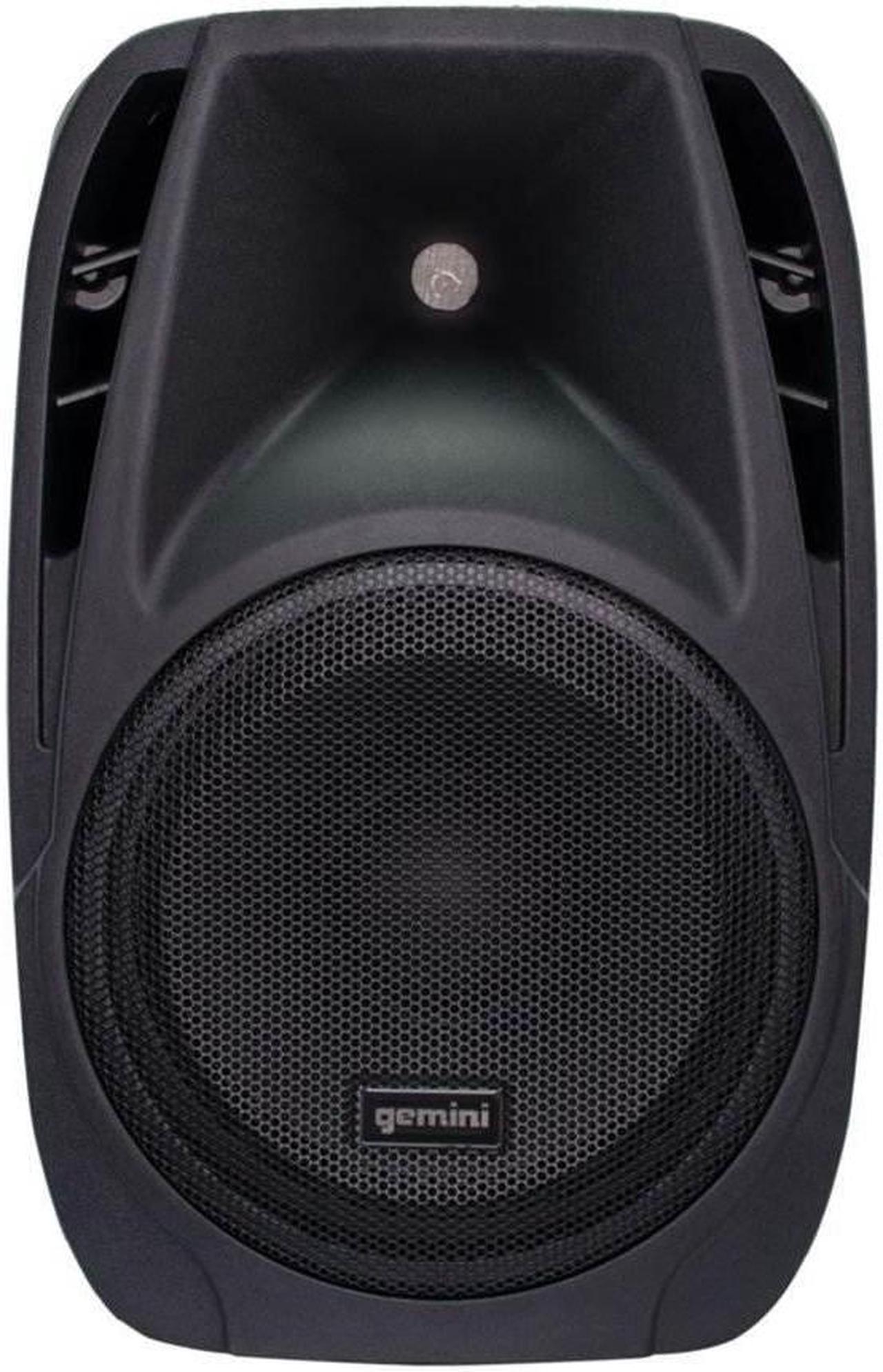Alt view image 6 of 14 - Gemini ES-210MXBLU Portable 10 Inch Passive Powered PA Speaker System w/ Mic