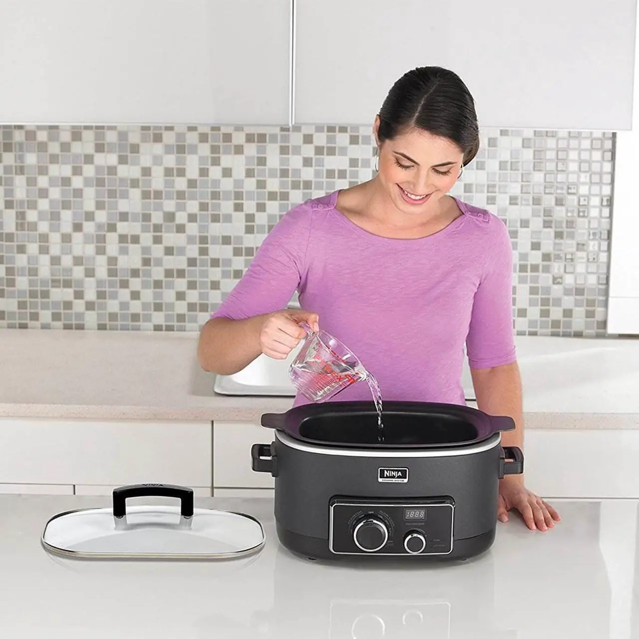 Alt view image 12 of 12 - Ninja MC751 3-in-1 Cooking System with Triple Fusion Heat Technology