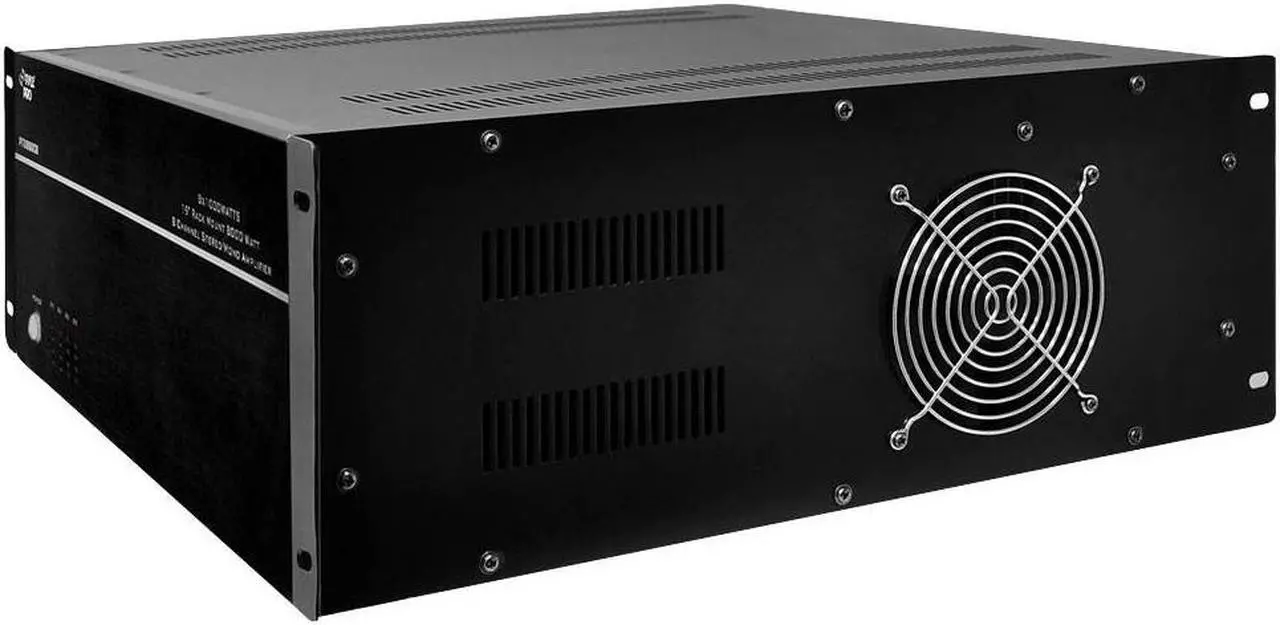 Alt view image 2 of 13 - New Pyle Pt8000ch 19" Rack Mount 8000W 8 Ch Stereo Mono Amplifier Amp 8 Channel