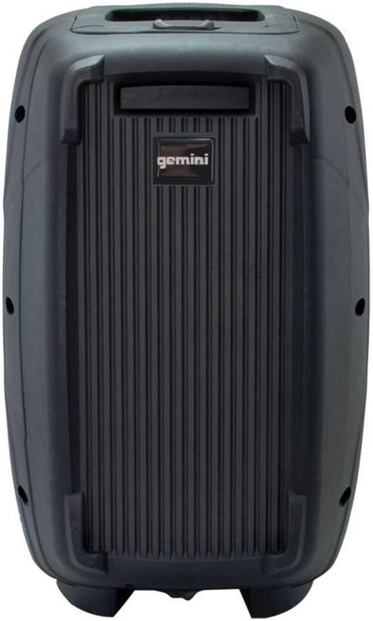 Alt view image 5 of 14 - Gemini ES-210MXBLU Portable 10 Inch Passive Powered PA Speaker System w/ Mic