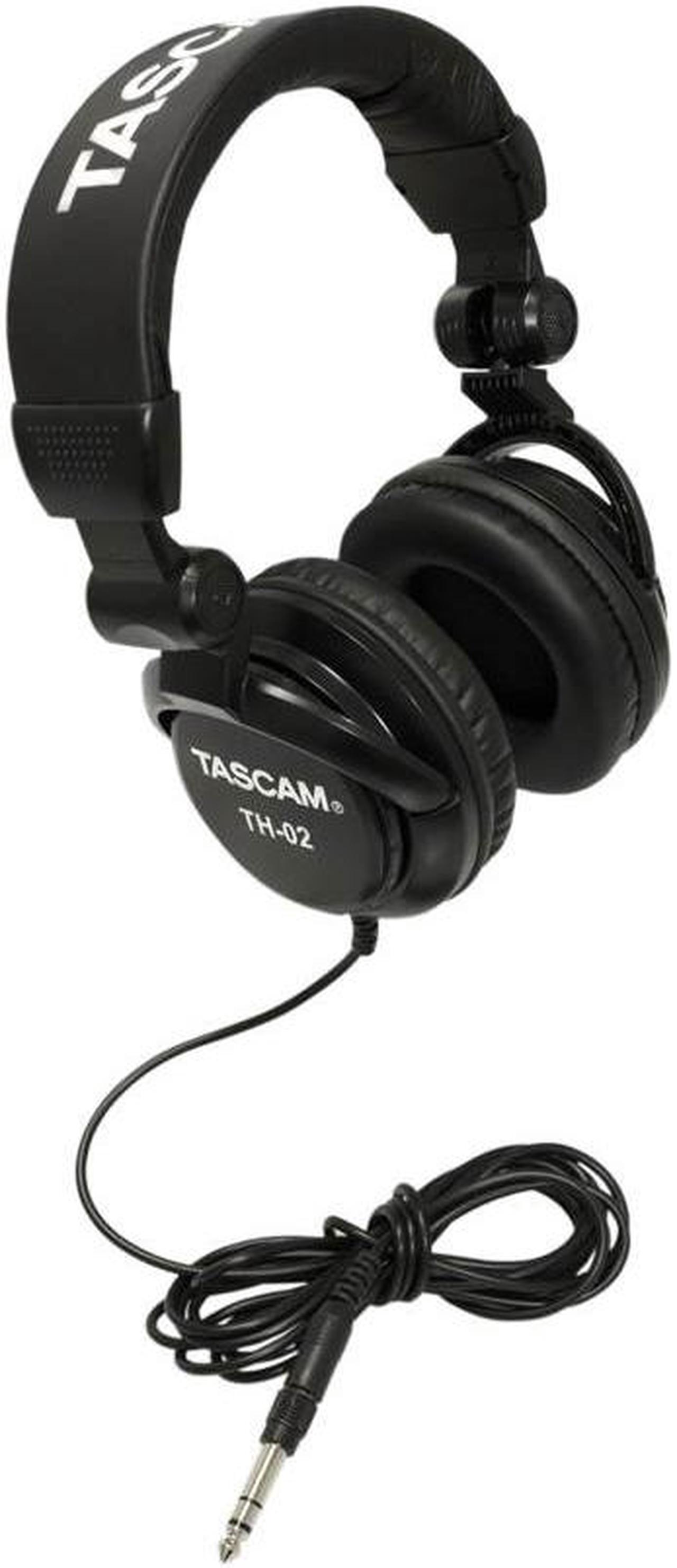 Alt view image 13 of 20 - TASCAM TH-02 Recording Studio Headphones Black