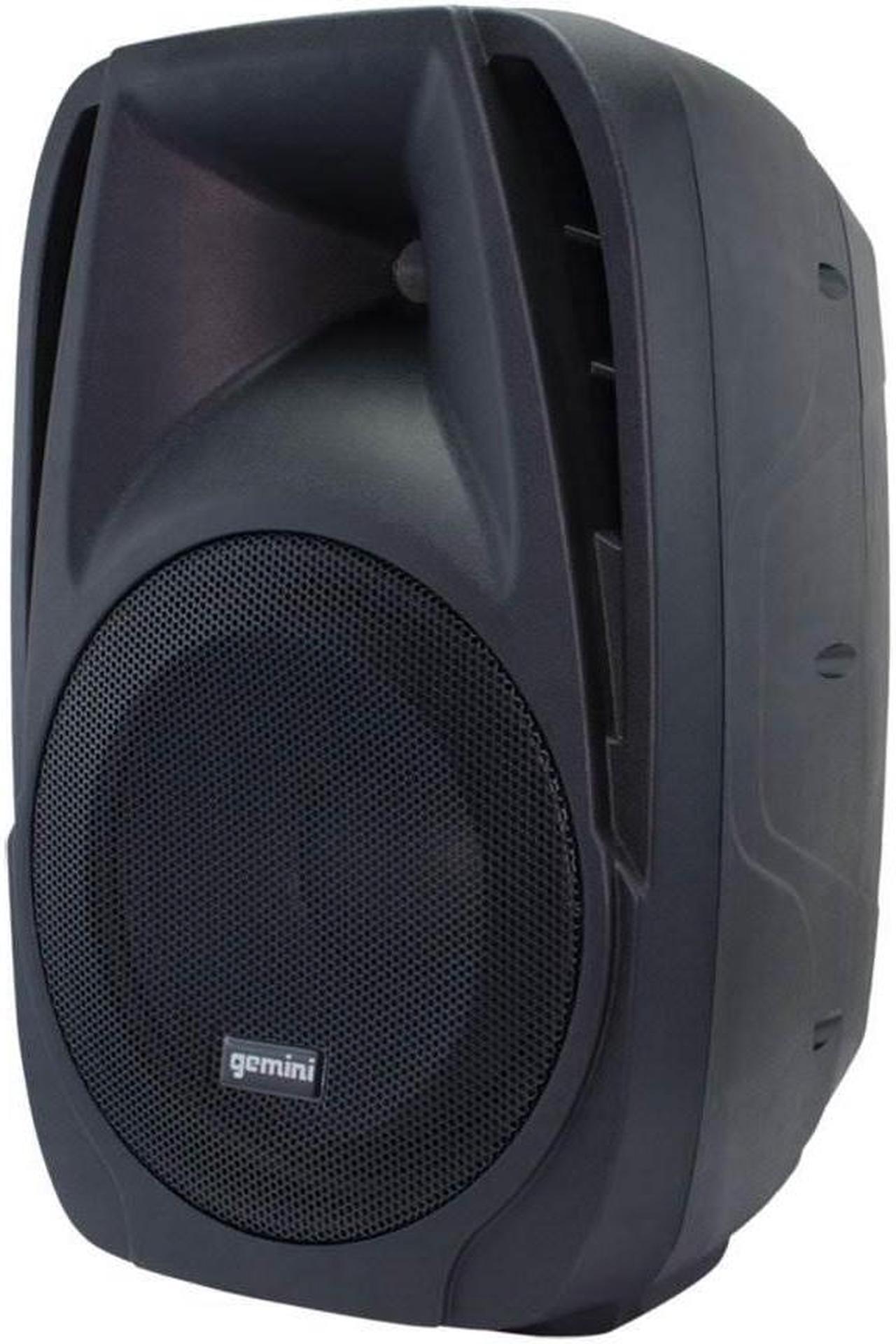 Alt view image 4 of 14 - Gemini ES-210MXBLU Portable 10 Inch Passive Powered PA Speaker System w/ Mic