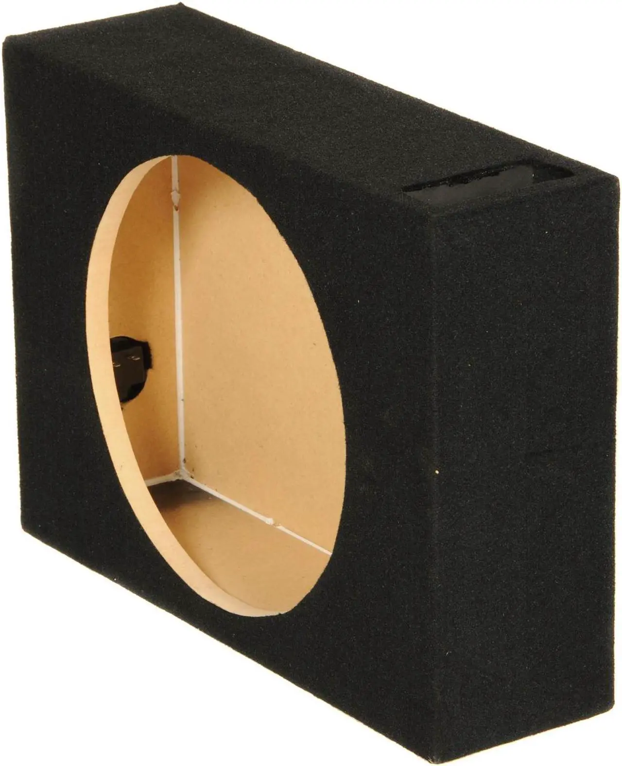 Alt view image 3 of 7 - QPower SHALLOW110 Single 10 Inch Vented Shallow Subwoofer Sub Box Enclosure