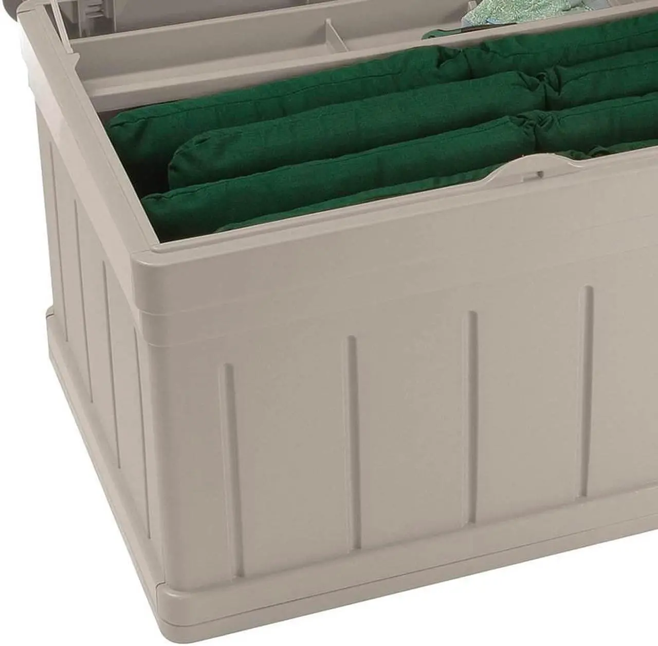 Alt view image 3 of 8 - SUNCAST DB9750 129 gal Resin Deck Box With Seat, Light Taupe