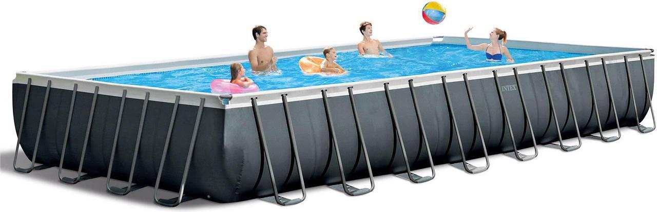 Alt view image 3 of 14 - Intex 32' x 16' x 52" Ultra XTR Rectangular Outdoor Swimming Pool Set with Pump