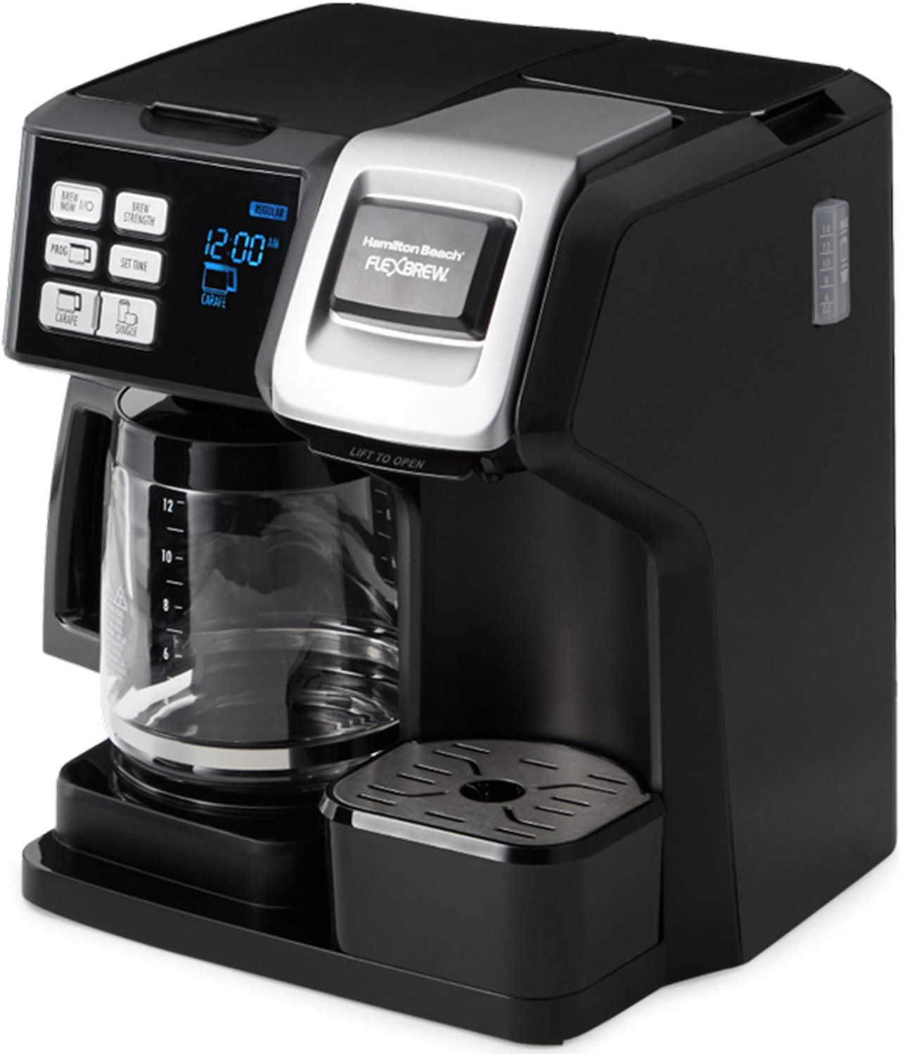 Hamilton Beach 49976 FlexBrew 2-Way Coffee Maker with 12-Cup Carafe ...