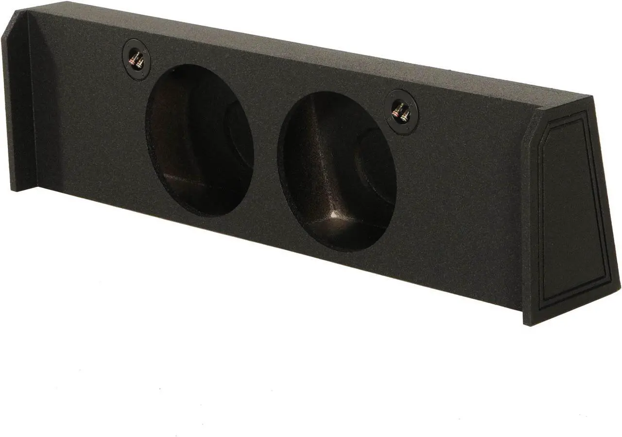 Alt view image 2 of 9 - QPower 10" Downfire 2 Hole 2009-2016 F150 Super Crew Subwoofer Box Enclosure