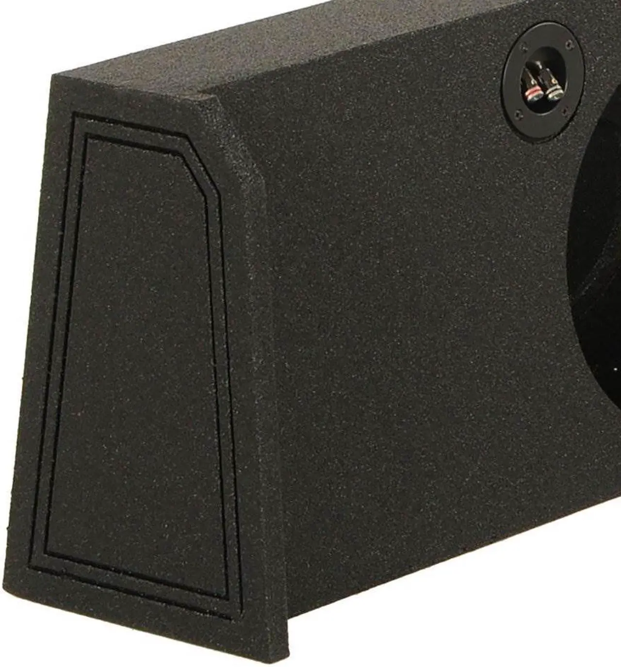 Alt view image 5 of 9 - QPower 10" Downfire 2 Hole 2009-2016 F150 Super Crew Subwoofer Box Enclosure