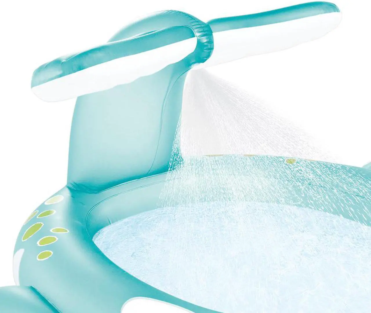Alt view image 4 of 10 - Intex 57440EP 79" x 77" x 36" Inflatable Whale Spray Kiddie Pool for Kids 2+