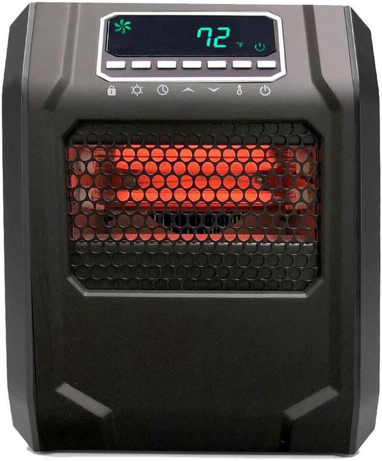 Alt view image 2 of 7 - Lifesmart 4 Element 1500W Portable Electric Infrared Quartz Space Heater, Indoor