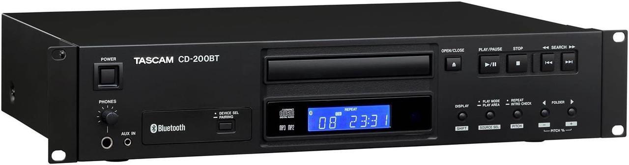 Alt view image 4 of 15 - TASCAM CD-200BT Professional 2U Rackmountable CD Player & Bluetooth Receiver