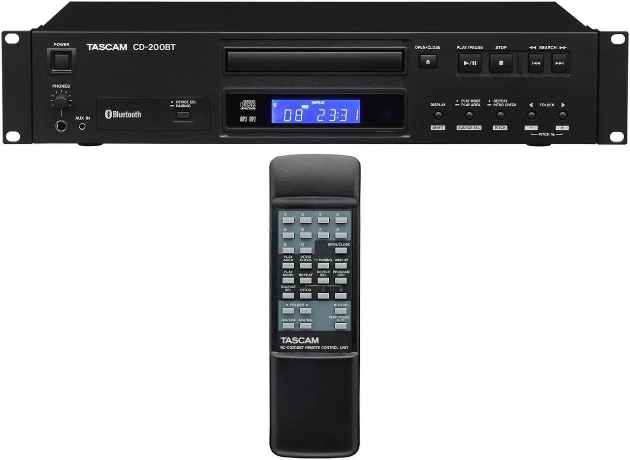 Main image of TASCAM CD-200BT Professional 2U Rackmountable CD Player & Bluetooth Receiver