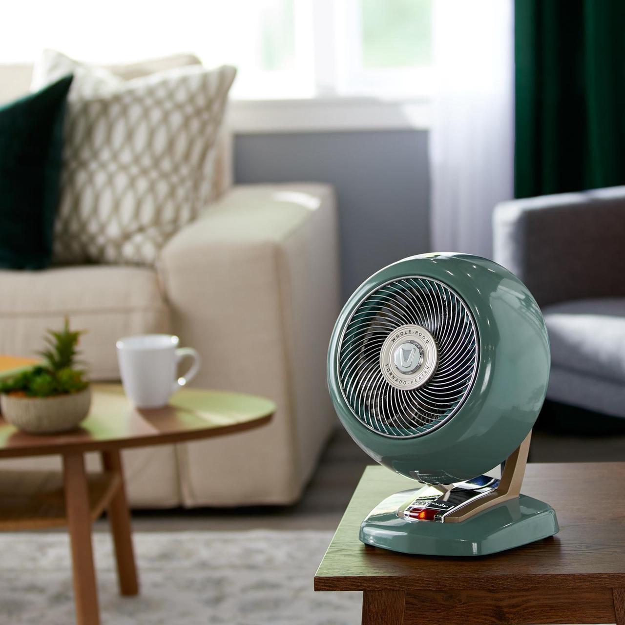 Alt view image 7 of 14 - Vornado VHeat Whole Room Vintage Home Portable Electric Space Heater, Green