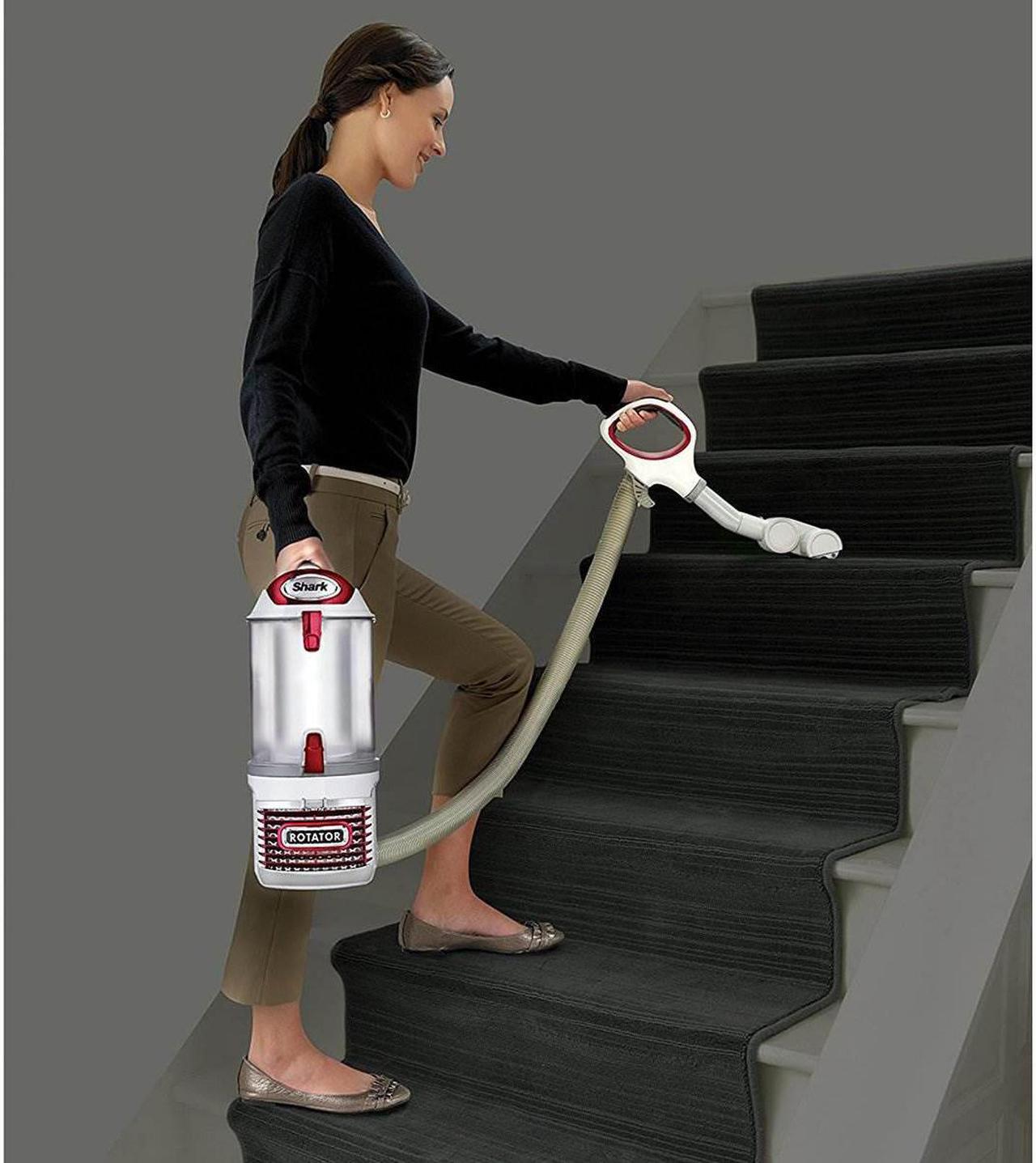 Alt view image 3 of 5 - Shark Rotator NV501 Lift Away Professional Bagless Upright Vacuum, Red