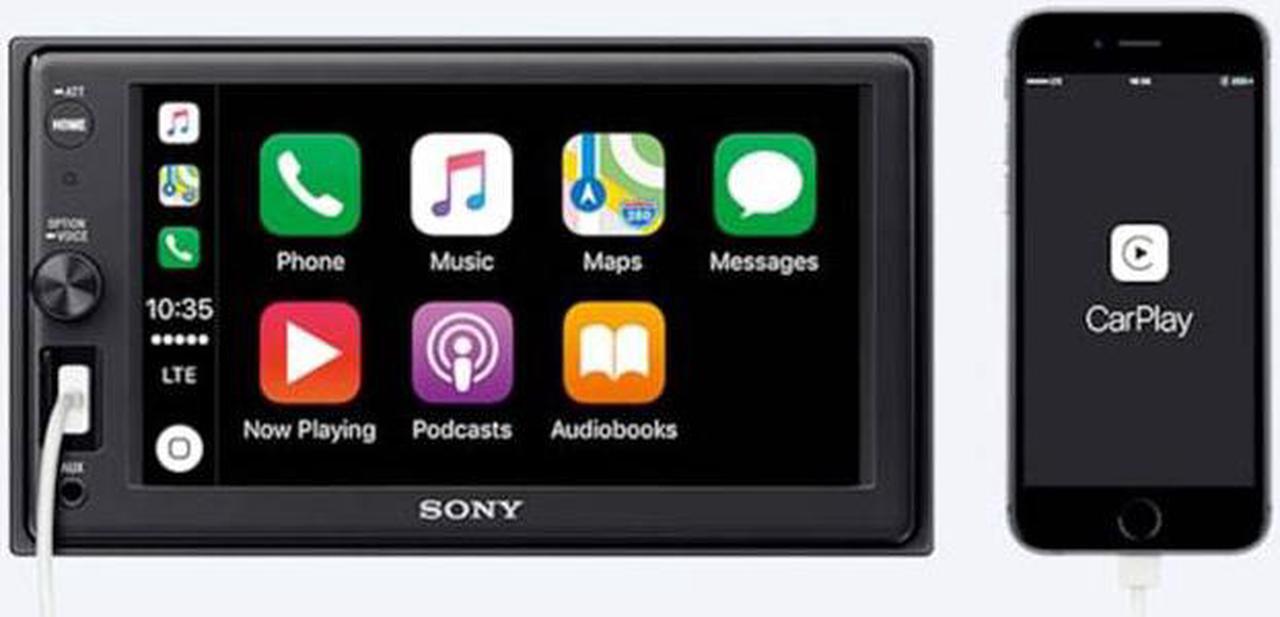 Alt view image 17 of 20 - Sony XAV-AX1000 6.2" Apple CarPlay Media Receiver with Bluetooth