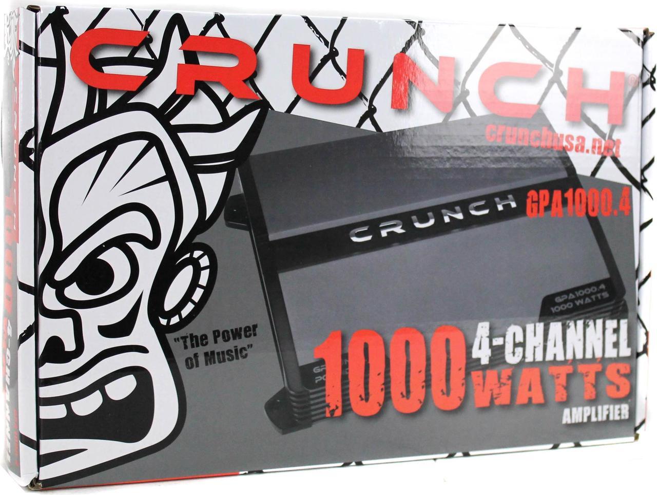 Alt view image 5 of 5 - NEW Crunch GPA1000.4 1000 Watt 4 Channel Amp A/B Class Car Audio Power Amplifier