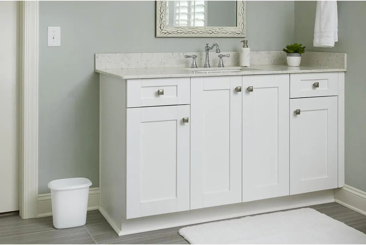 Main image of Rubbermaid 6 Quart White Wastebasket FG295300WHT
