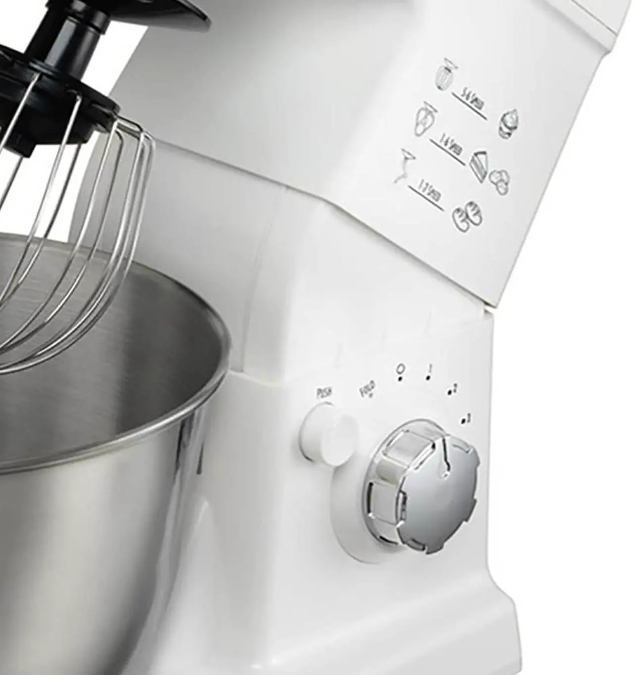 Alt view image 8 of 8 - Hamilton Beach 300W 6 Speed 3.5 Quart Countertop Stand Mixer, White | 63329