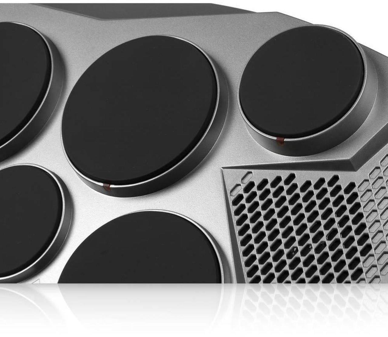 Alt view image 5 of 6 - Pyle PTED06 Electronic Tabletop Drum Set Machine 7 Digital Pads Drumming Kit