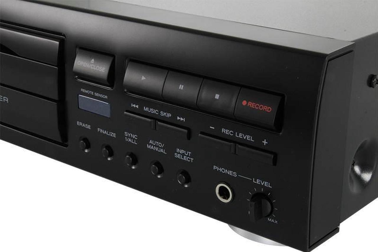Alt view image 6 of 8 - TEAC CD-RW890MK2-B CD Recorder With Remote (Black)