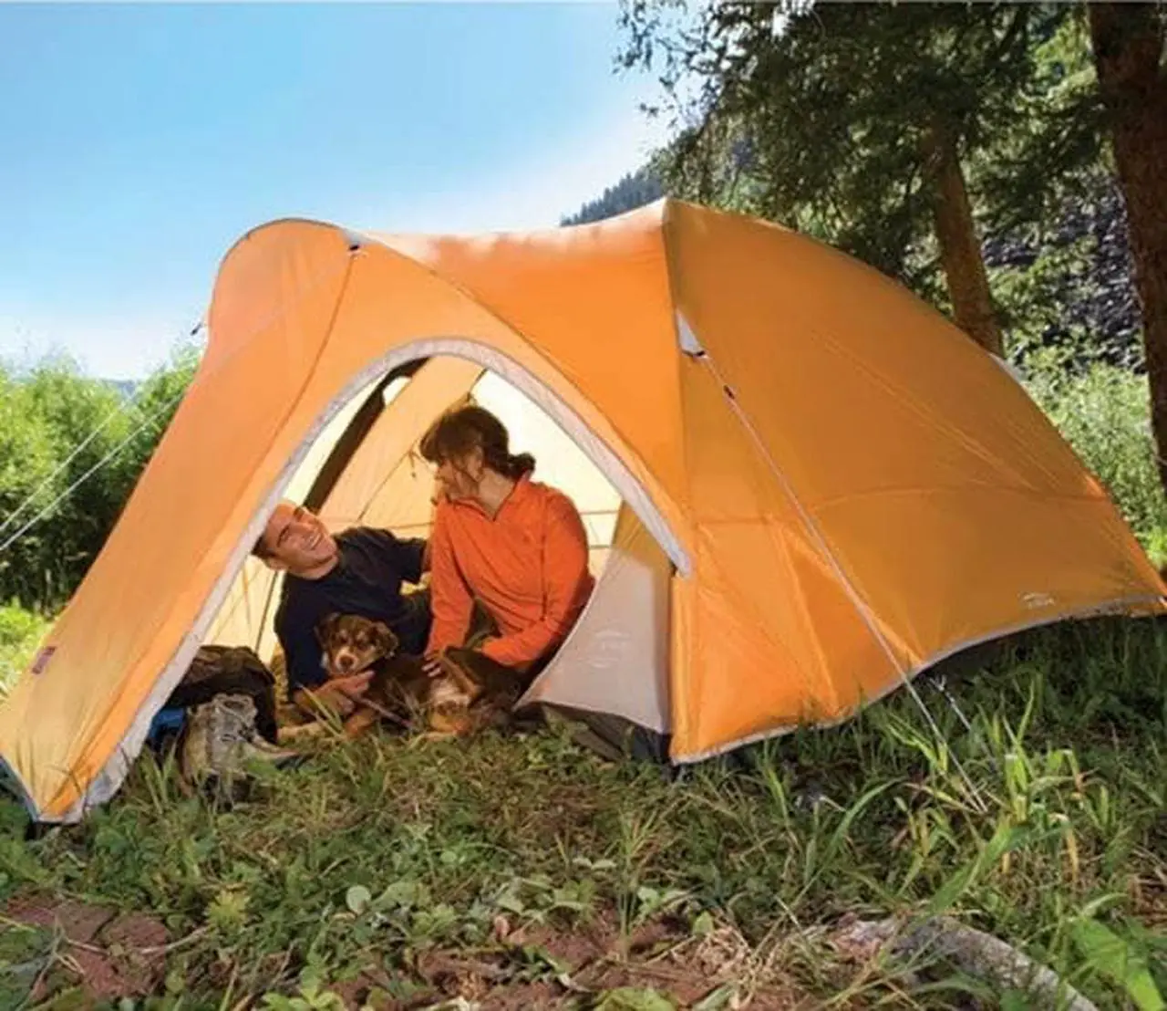 Alt view image 4 of 18 - Coleman 8X7 Foot Hooligan 3 Person Tent 2000012431