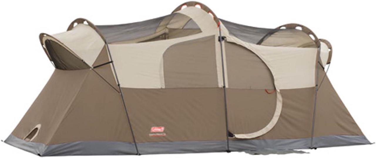Alt view image 4 of 9 - Coleman WeatherMaster 10 Person 2 Room Family Camping Tent | 17' x 9'