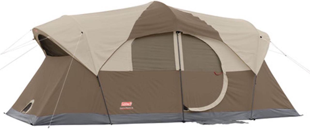 Alt view image 3 of 9 - Coleman WeatherMaster 10 Person 2 Room Family Camping Tent | 17' x 9'
