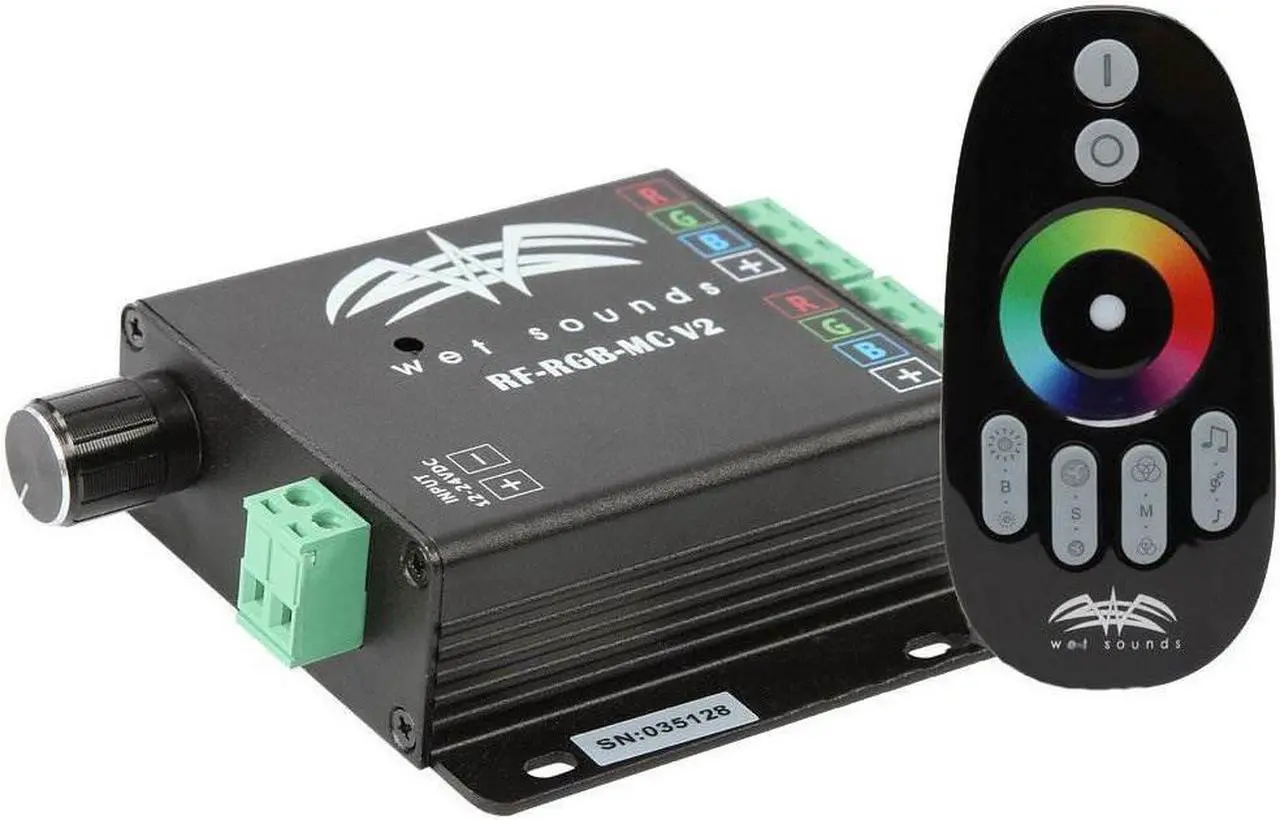 Alt view image 5 of 12 - Wet Sounds RF RGB Music Controller w/Touch Activated Remote