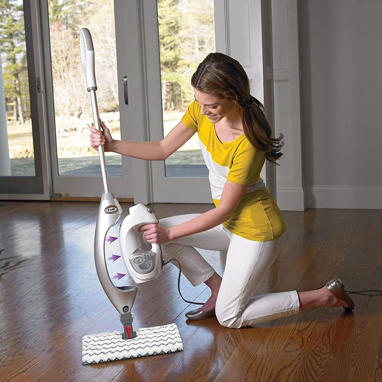 Alt view image 10 of 10 - Shark Lift Away Pro Steam Pocket Mop with Above Floor Cleaning + Garment Steamer