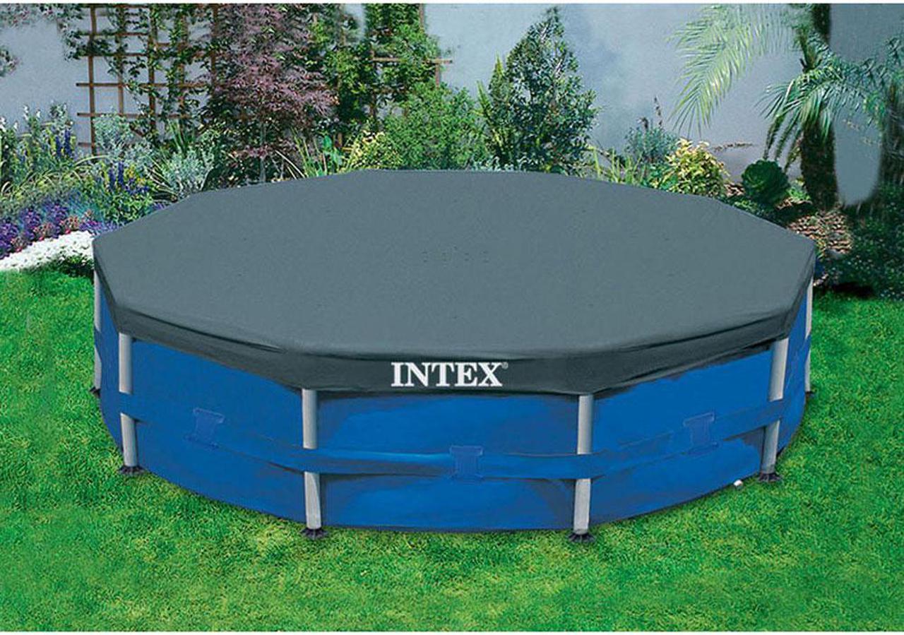 Alt view image 6 of 10 - Intex 10 Foot Round Pool Cover