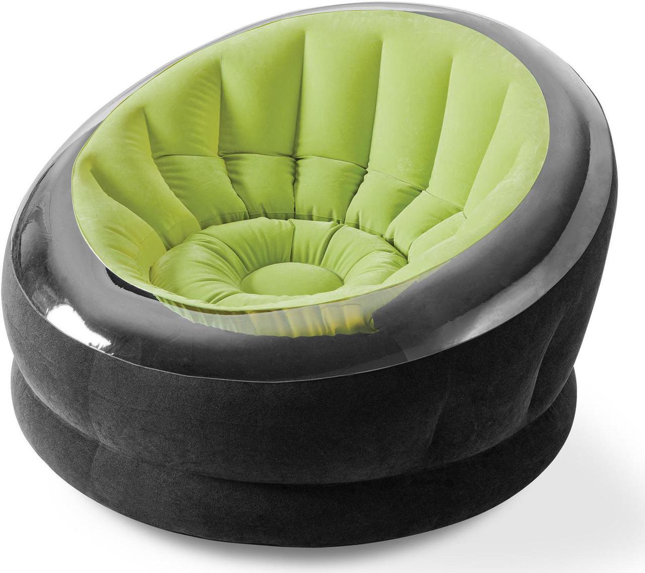 intex empire inflatable chair, 44" x 43" x 27", green