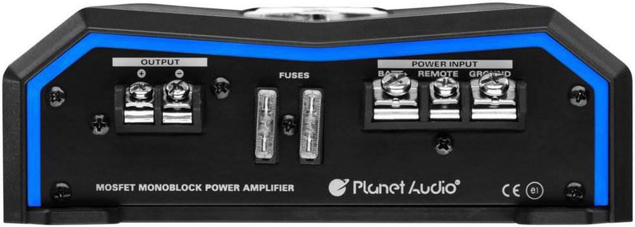 Alt view image 5 of 9 - Planet Audio PL2500.1M 2500W Class A/B Mono MOSFET Power Car Amplifier w/ Remote