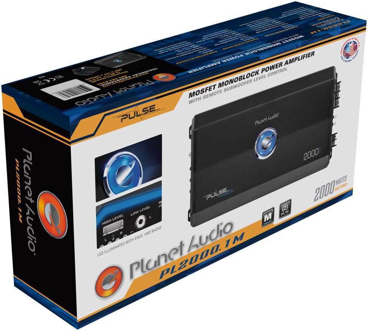 Alt view image 7 of 9 - Planet Audio PL2500.1M 2500W Class A/B Mono MOSFET Power Car Amplifier w/ Remote