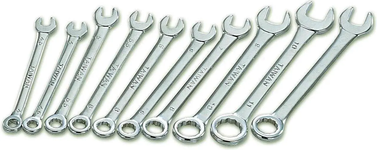 Main image of ECLIPSE 900-070 Combo Wrench Set, Steel, 2-3/4 to 4 in.