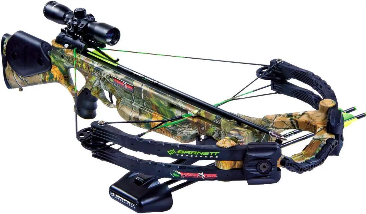 Alt view image 5 of 13 - Barnett 78015 Predator AVI Crossbow Package 4x32 Scope Quiver Bolts