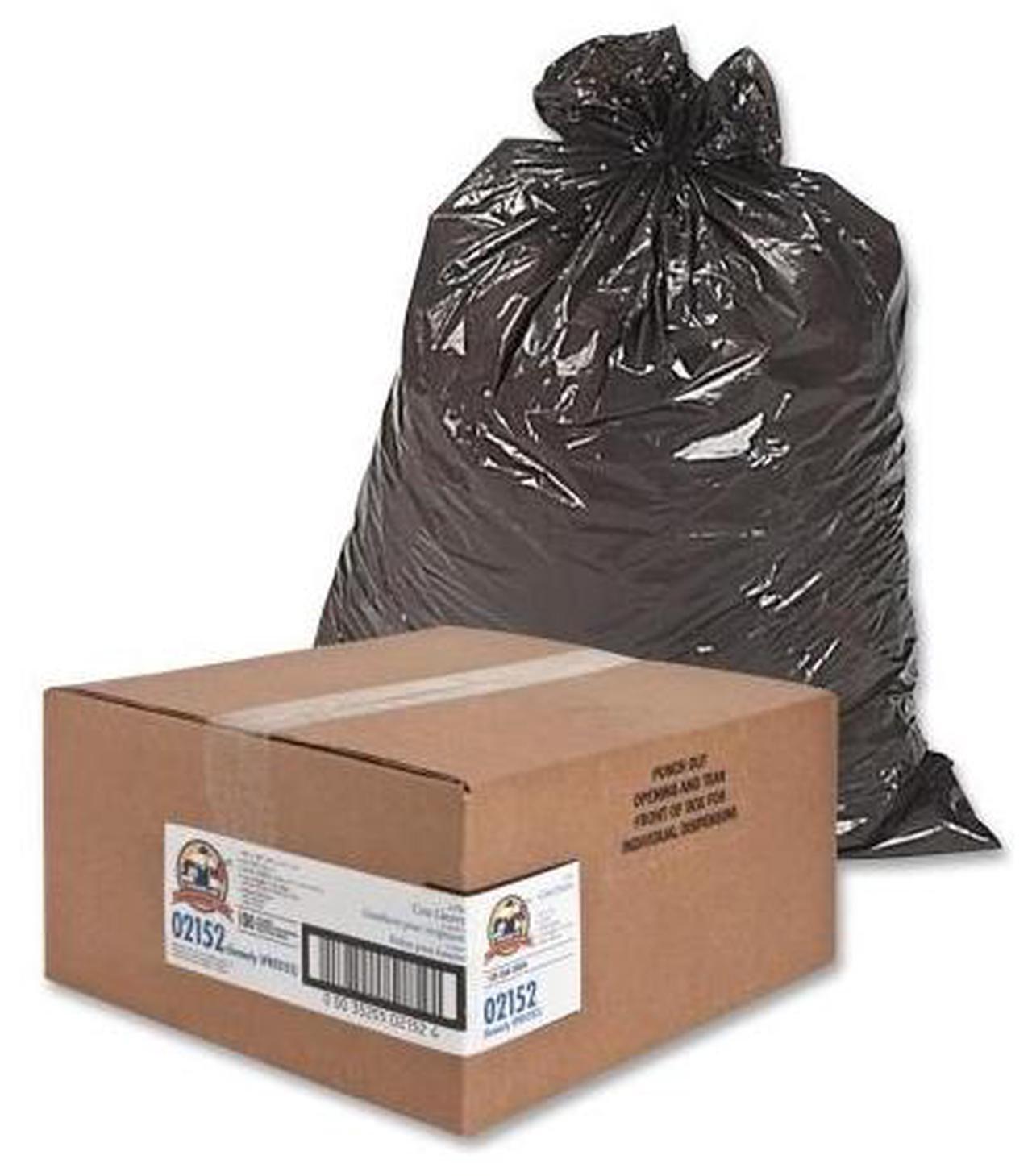 Main image of Genuine Joe Two-Ply Can Liner 55-60Gal 0.9mil 38"x58" 100/PK BNBK 02152