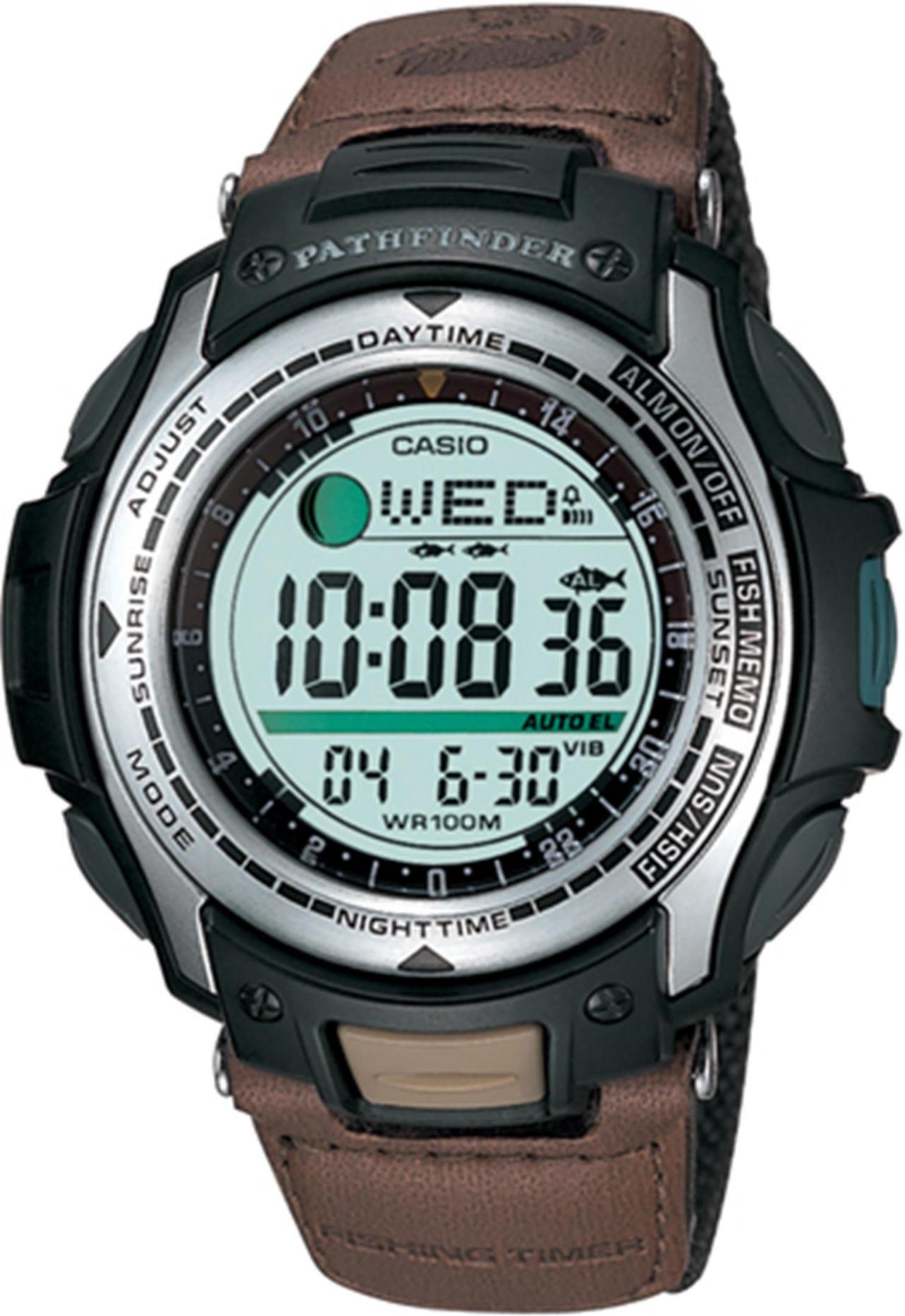 Alt view image 3 of 10 - Casio Pathfinder Fishing And Hunting Timer Mens Watch PAS400B-5V