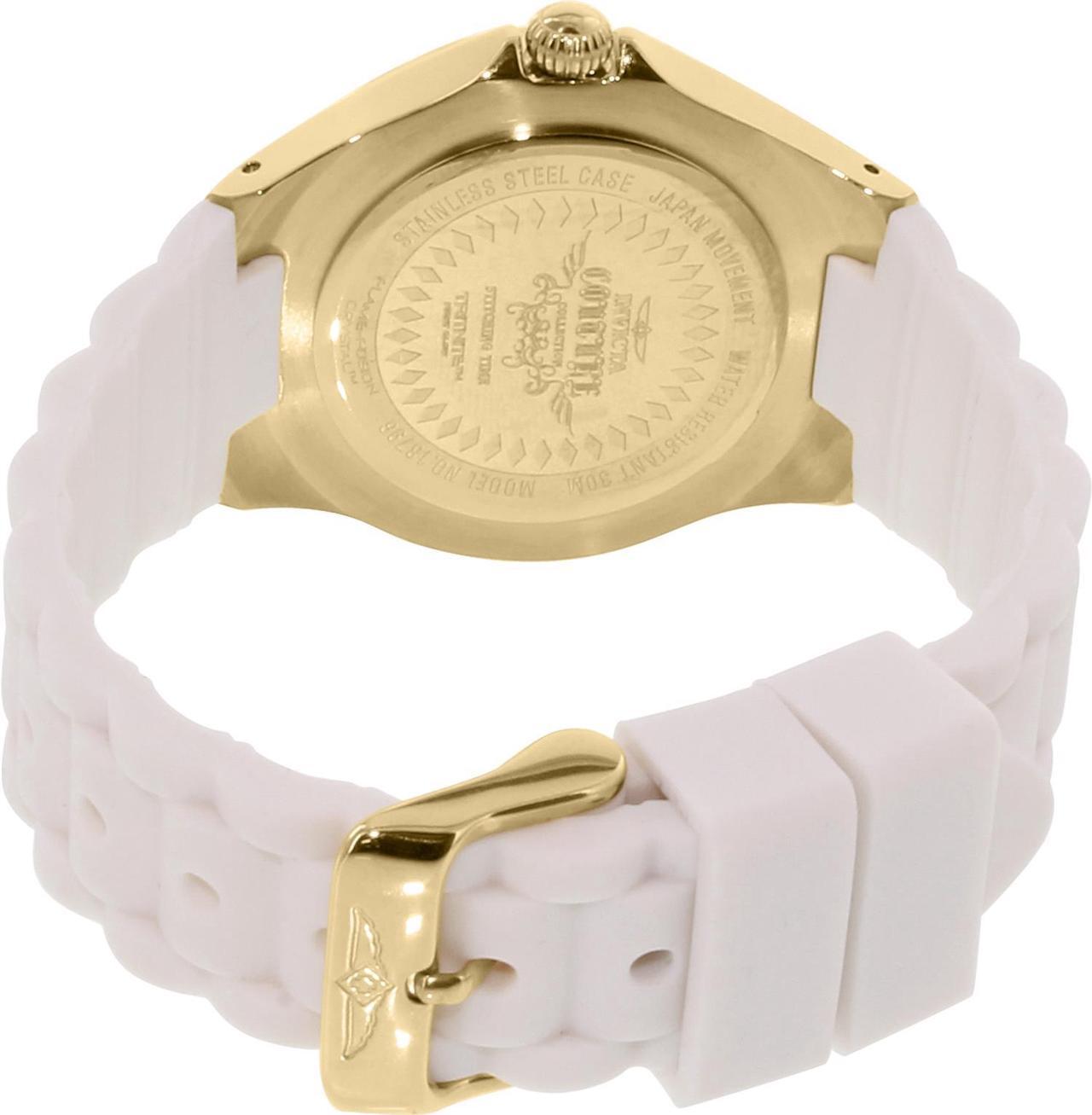 Alt view image 8 of 17 - Invicta 18796 Women's Chronograph White Polyurethane Flame Fusion Watch
