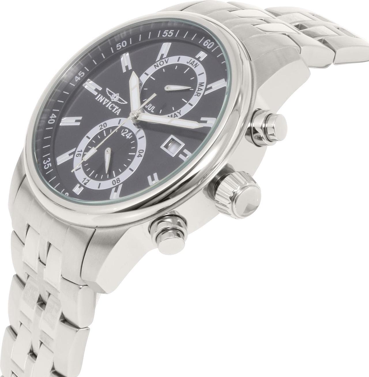 Alt view image 9 of 13 - Invicta  Specialty 0250  Stainless Steel Chronograph  Watch