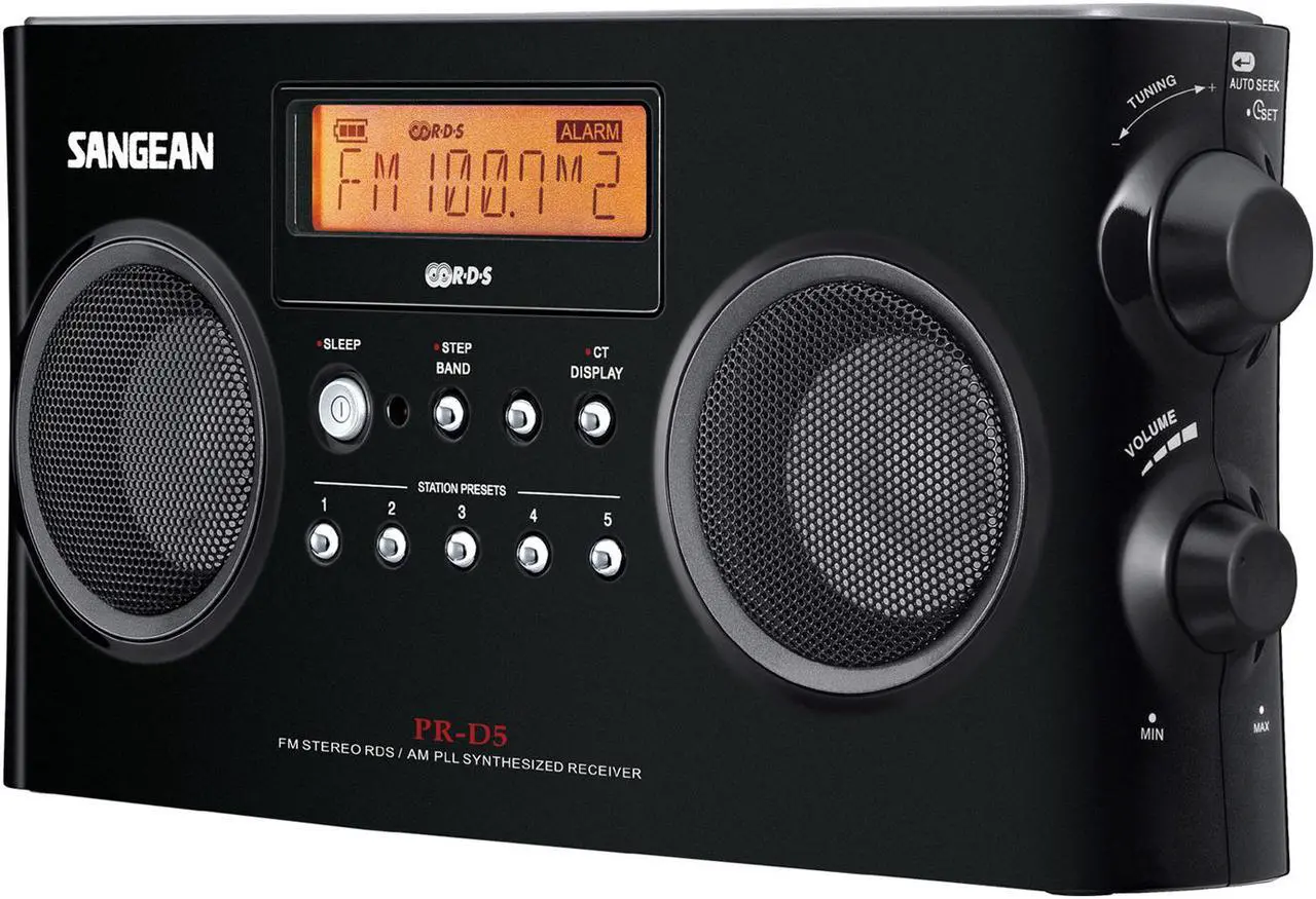 Main image of Sangean AM / FM-Stereo Digital Tuning Radio PR-D5BK Black