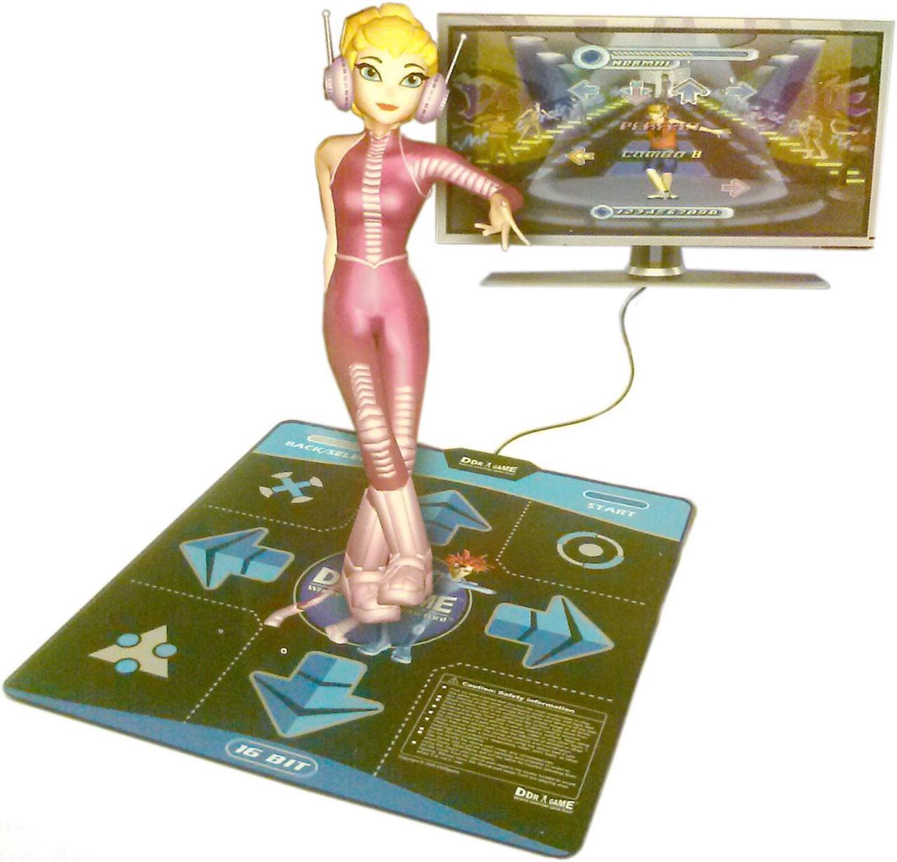 Main image of DDR Game 16-Bit Graphics TV Plug & Play Single Player Dance Pad with 15 Songs