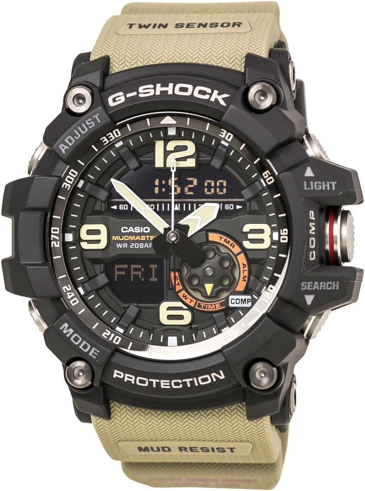 Alt view image 7 of 20 - Casio G-Shock Mudmaster Compass Watch GG1000-1A5