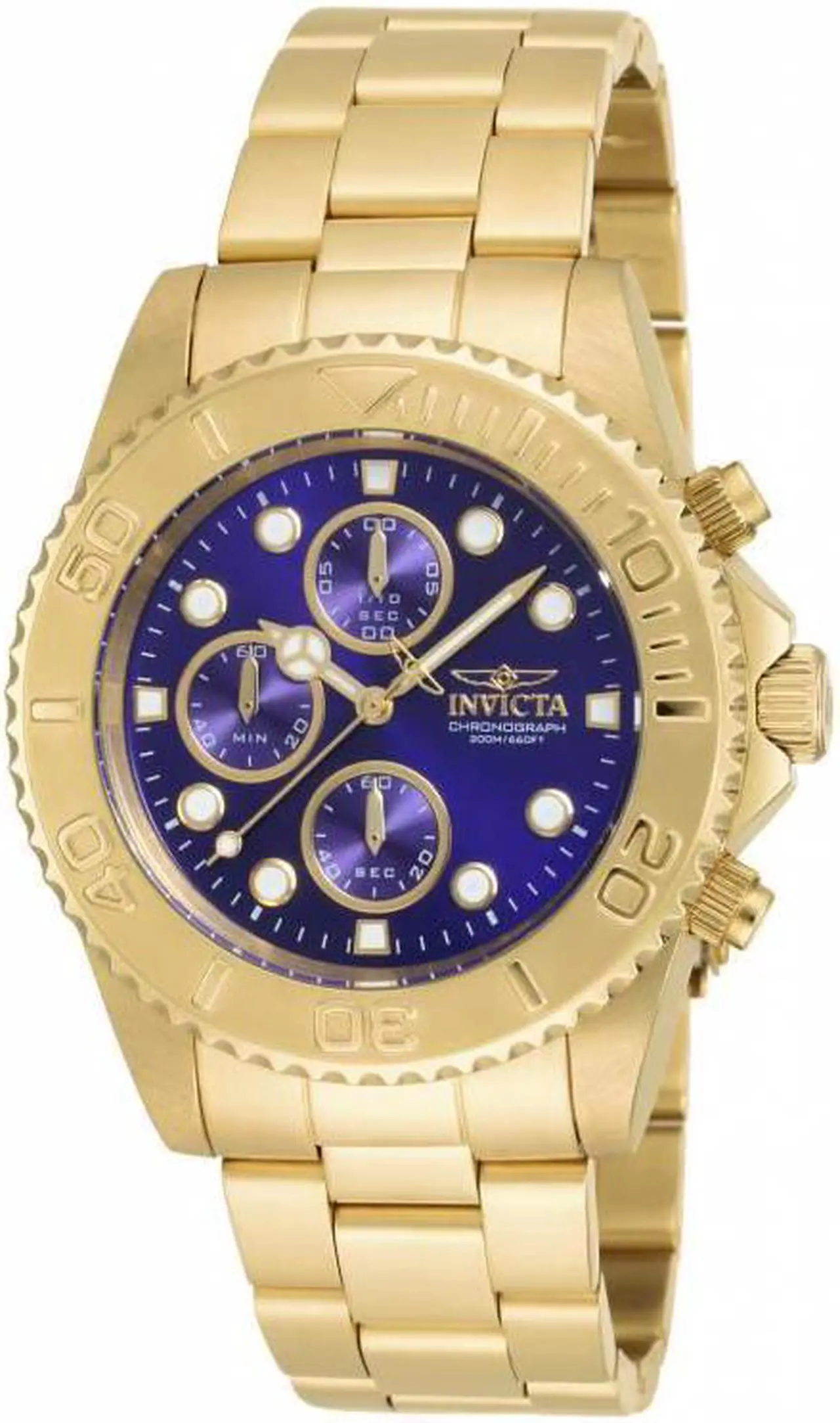 Alt view image 14 of 16 - Invicta Men's 19157 Pro Diver Quartz Multifunction Blue Dial Watch